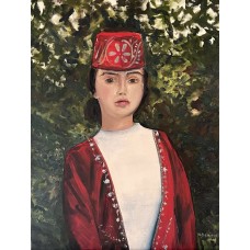 Crimean Tatar Girl – Original Oil Painting on Canvas by Marina Stognieva